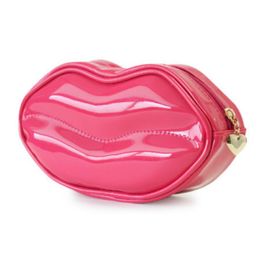 Fashion Lips Long Women Cosmetic Bag Female Makeup Bags Organiser Female Candy Colour Toiletry Bag Cute Zipper Pencil Bags