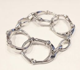 2021 Ring Bone Chain Shape Bracelet Fashion Trendy Brand Street Exaggeration Popular Wild Hip Hop Ins Style Jewelry Accessories