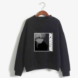 My Hero Academia Hoodie Fashion O-Neck Long Sleeves Loose Unisex Clothes Y211118