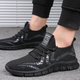 Dimeisen spring men's shoes breathable 2021 new mesh fly woven casual sports old shoes large size men's trendy shoes PF128