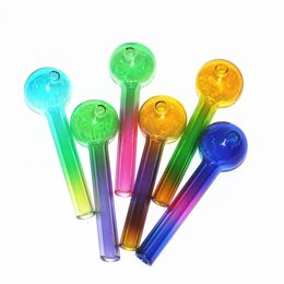 Handcraft Pyrex Glass Oil Burner Pipe Mini Smoking Hand Pipes ash catcher dabber tool for dab rig water bong hookah