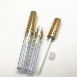 2021 2.5ml 4ml Lipgloss Plastic Box Containers Empty Gold Lipgloss Tube Eyeliner Eyelash Container Mini Lip Gloss Split Bottle