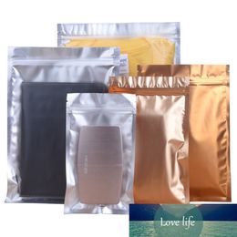 100Pcs/Lot Clear Gold Mylar Foil Bag Self Seal Tear Notch Flat Pouches Reusable Reclosable Food Snack Tea Candy Storage