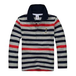 High Quality Kids Boys Polo Shirt Brand Children Long Sleeve Shirt Warm Cotton T-Shirts 2-12age G1224