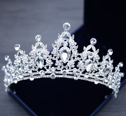 Rhinestone barrettes Bridal Jewellery Headpieces Crystal Bride Princess Crown Headpiece For Wedding Dress Bridal Hair Accessories