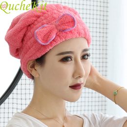 Colours Microfiber Solid Quickly Dry Hair Turban Women Girls Ladies Cap Bathing Drying Towel Head Wrap Hat Bath Towel