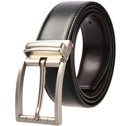 Belts Fashion Men Cowhide Leather Pin Buckle For Jeans Pants Male Retro Vintage Waist Belt Alloy Ceinture Homme