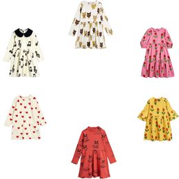 Kids Dress Autumn Winter StRafina MR Girls Dress Baby Princess Party Dress Children Clothes Musical Heart Flower Vestidos 210303