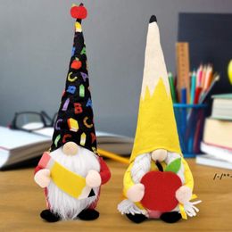 NEWTeacher Gift Party Supplies Gnomes Back to Apple Pencil Plush Dolls from Students End of The School Year Decor graduation RRA7692