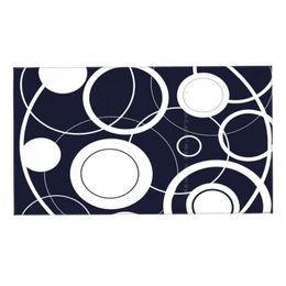 Towel Circles Design 3D Print Handkerchief Sport Patterns Nevy Blue Colour Work Simple Effort Creat