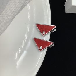 2021 European and American triangle letter ear clips temperament fashion earrings couple models high quality fast delivery