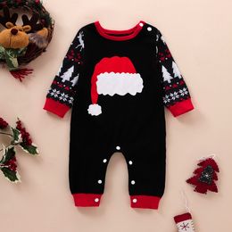 baby Girl Boy Christmas clothing Rompers Long Sleeve O-neck Deer Print romper 100% cotton Spring Fall Warm 0-12 Months
