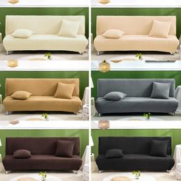 Chair Covers Sofa Cover Polyester Fabric Armless Printing Folding Flexible Bench Bed Home