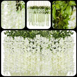 New Encrypted Hydrangea Wisteria Flower String Home Wedding Decorations Hanging Flower Vine DIY Suppliles Free Shipping