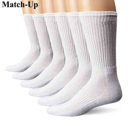 Match-Up Men's sport crew terry athletic socks (6 PAIRS)