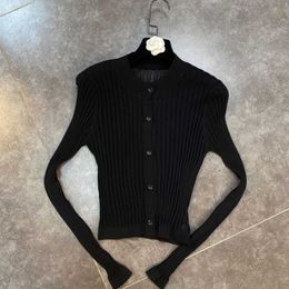 DEAT Women Casual Knitted Sweater Cardigan Solid Colour Long Sleeve Round Collar Fashion Spring Summer 11B048 210709