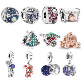925 Sterling Silver Pendant Animal Owl Koala Enamel Charm Bead Fit Pandora Bracelet Woman Jewelry gift