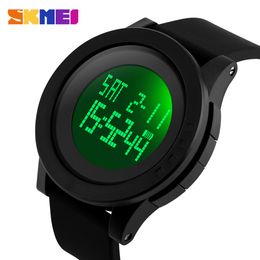 Skmei Sport Watch Men Led Large Dial Digital Watch Waterproof Alarm Calendar Watches Relogio Masculino 1142 Q0524