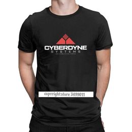 Terminator Arnold Schwarzenegger Tee Shirt Skynet Cyberdyne Systems Men's Tshirts Vintage Streetwear Clothing 210629