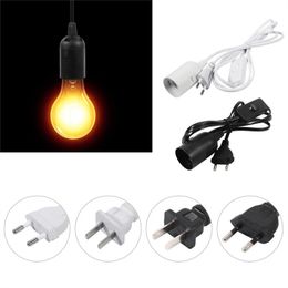 1.8M Power Cord Cable E27 Lamp Base Hanging Light LED Light Fixture Lamp Bulb Socket Adapter With On/Off Switch Holder Hanging Light Socket