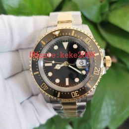 BP Maker Top Quality mne Watches 43mm 126603 Gold & Steel Ceramic Stainless Black Dial Two tones CAL.2813 Movement Mechanical Automatic Mens Watch Wristwatches