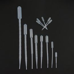 Lab Supplies 0.2ml/0.5ml/1ml/2ml/3ml/3ml-L/5ml/10ml Laboratory Pipette Disposable Graduated Pasteur Dropper Polyethylene Makeup Tools