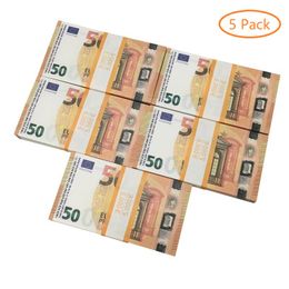 2022 Fake Money Banknote 5 10 20 50 100 Dollar Euros Realistic Toy Bar Props Copy Currency Movie Money Fauxbillets 100 PCS Pack1898673MK5E