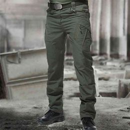 Mens Camouflage Cargo Pants Elastic Multiple Pocket Military Male Trousers Outdoor Joggers Pant Plus Size Tactical Pants Men 5XL 210723