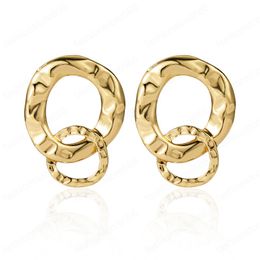 Exaggerated Round Earrings Women's Sexy Metal Dangle Jewellery Earrings For Girls Lovely Stud Earring Accessories