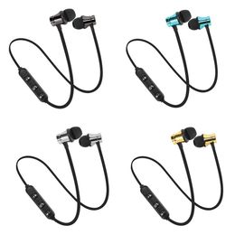Magnetic Wireless Bluetooth Earphone Music Headset Phone Neckband Sport Earbuds Earphone With Mic For Smart Phone