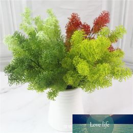35cm Artificial Plant Flower 7 Fork 35 Mesh Pine Cypress Grass Plastic Flower Home Tabletop Wall Decorations