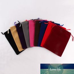 5 pcs/lot 15*20cm custom logo print clothes storage bag fashion woman soft drawstring pouch velvet packing bags wholesale price