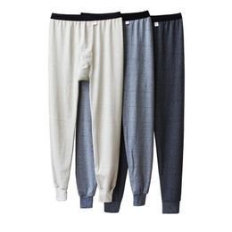 Cotton Underwear Men Thermal Long Johns Winter Warm Sleep Tight Bottoms Men Long Johns for Underpants Legging Long Pants 211211