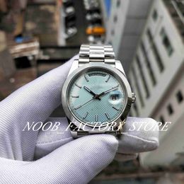 Men Size Watch Super Factory Version Movement Automatic Ice Blue dial 228206 silver V2 New Stainless Steel Strap Sapphire Glass BPF 40mm Dive Menes Watches Gift Box