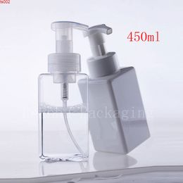 450ml empty square soap shaving foaming dispenser pump container bottles , liquid makeup plastic bottle foam, foam