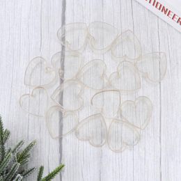 Craft Tools 100PCS Candle Shell Tea Wax Melt Molds Heart Shape Clear Holder