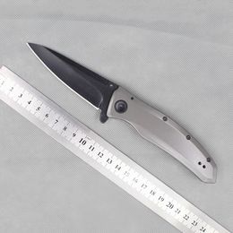 2200 Grid Assisted Knife 8Cr13Mov 58HRC Blade Steel Grey Handle Black Plain Edge EDC Pocket knives Collection