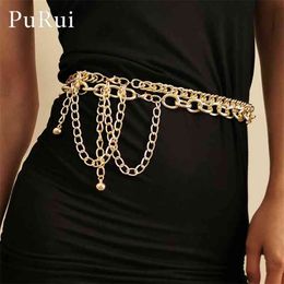 Vintage 2Pcs/Set Waist Chain Gold Silver Color Metal Aluminum Lady Dress Belts Women Belly Chains Body Jewelry Accessories