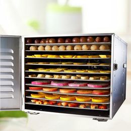 Commercial 10 Layers UCK Fruit Dryer Food Vegetable Dehydrator Soluble Bean Air Dryer Dry Fruit Mini Snack Drying Machine