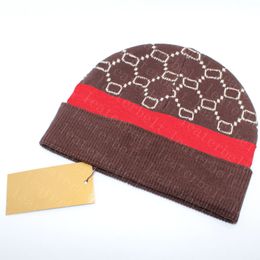 Classic Jacquard Skull Caps Plaid Breathable Beanie High Elastic Casual Woollen Hat Outdoor Street Cotton Cap