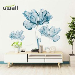 Creative Nordic Warm Flower Wall Stickers Self-Adhesive Stickers Bedroom Living Room Decoration House Decoration Wall Decor 210929