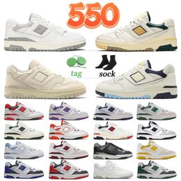 basketball shoes paul UK - New BB550 Basketball Shoes ALD Designer White Green Leather Low Top 550 Outdoor Sports Skate Shoe Trainers BB550ALD UNC Purple Rich Paul Sea Salt Syracuse Sneaker