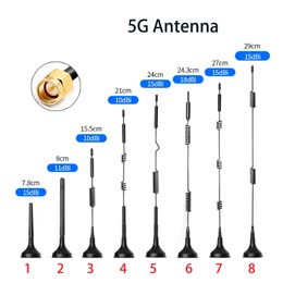 Top quality 3G 4G LTE 5G full band antennas High gain 10dBi 15dBi omni coil spring Antenna with magnetic bottom
