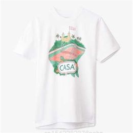 Mew Funny Summer Size Print Casablanca Crew Neck Cotton T-shirt Clothing Gift Unique Men's Short Sleeve 210809