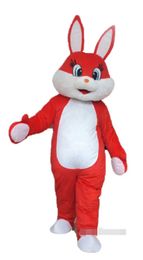 Halloween White and Red Rabbit Mascot Costumes Christmas Fancy Party Dress Cartoon Character Outfit Suit Adults Size Carnival Easter Advertising Theme Clothing