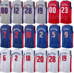 Screen Print Basketball Josh Jackson Jerseys 20 Kelly Olynyk 19 Isaiah Livers 12 Stewart 28 Frank 5 Saben Lee 38 Cade Cunningham 2 Jerami Grant 9 Man Woman Youth