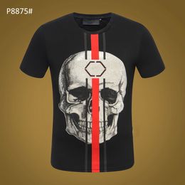 Summer Fashion Casual Men's T-Shirt Patchwork Short Sleeve Tees Men's Clothing Trend Casual Slim Fit Hip-Hop Top 3XL