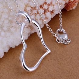 Pendant Necklaces 925 Sliver Fashion Jewelry Heart Necklace For Women Daily Party Accessories Trendy Wedding Anniversary Gift