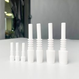 Ceramic Nail 10mm 14mm 18mm Joint Smoking Accessories Glass Bong Dabber Mini Straw Tip NC Kit For Oil Dab Rigs