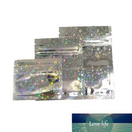 100Pcs Retail Small Aluminium Foil Packaging Bags with Star Pattern